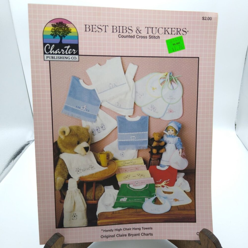 Vintage Cross Stitch Patterns, Best Bibs and Tuckers CP101 by Claire Bryant 1987 - Picture 1 of 2